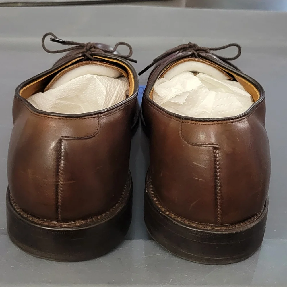 Allen Edmonds Dark Brown Leather Oxfords Size 9.5